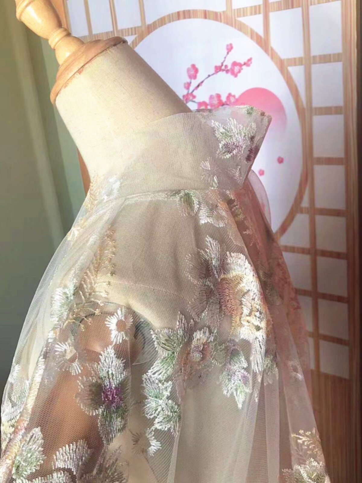 Japanese Style Sheer Floral Em - огляд і ціна Kimono Sheer Floral