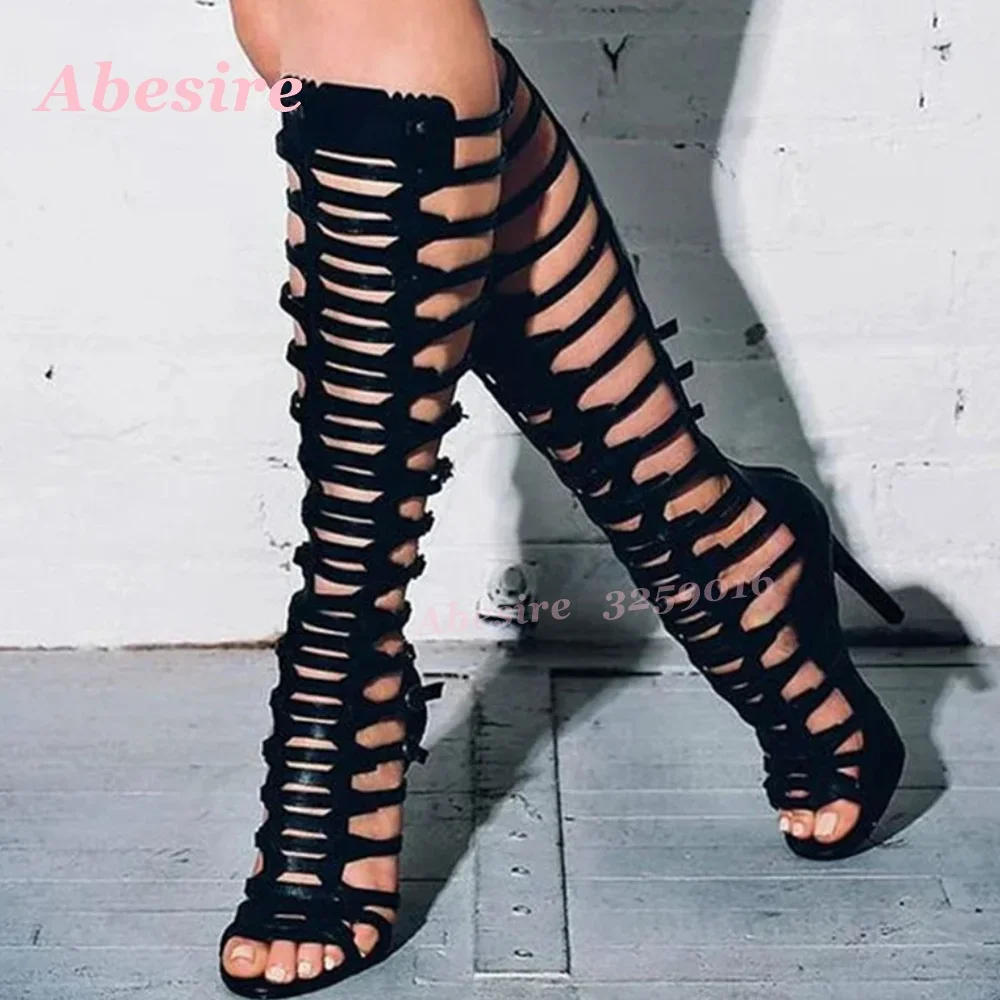 Peep Toe Multi-Buckled Summer  - огляд і ціна Sandal Strappy Heeled